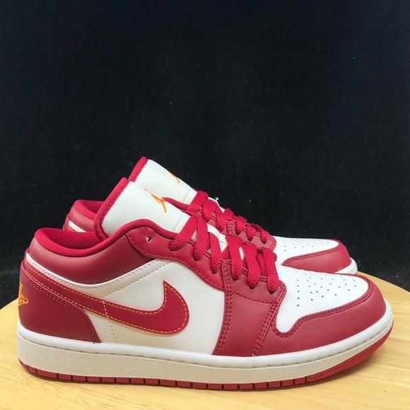 Brand New Nike Air Jordan Low Cardinal Red Light Curry White 553558-607 - Picture 7 of 8